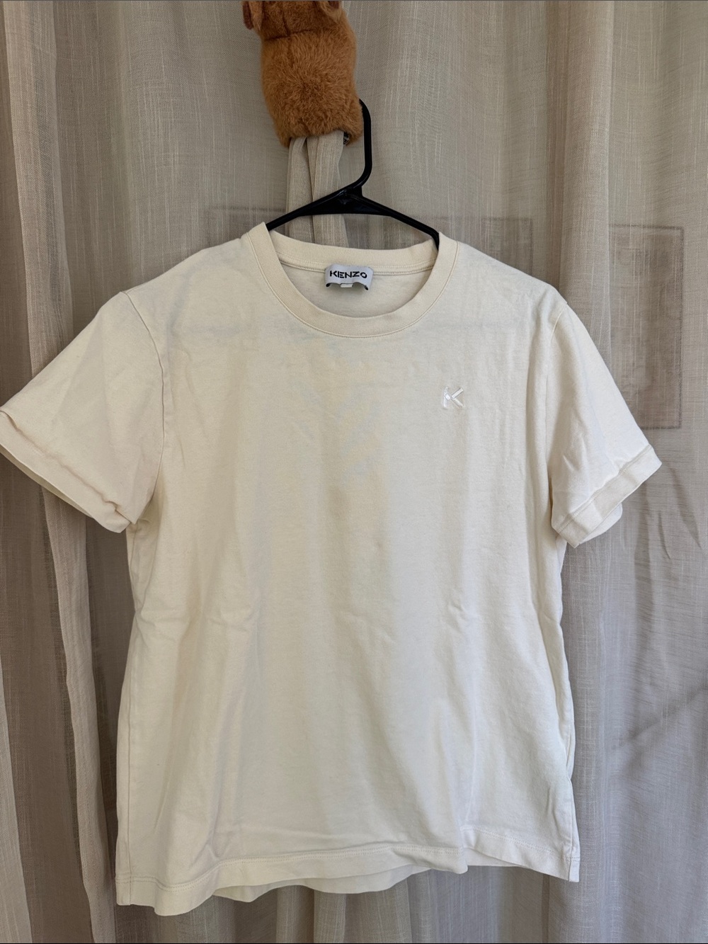 Kenzo women’s Ivory Short-Sleeve Crewneck T-Shirt